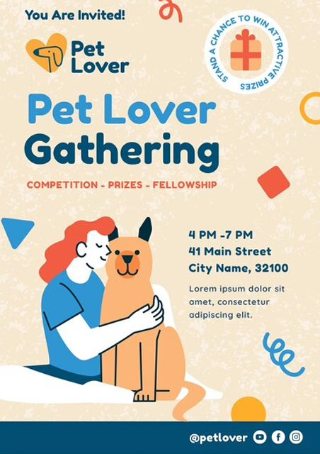 Pet-Gathering-Invitation-Card